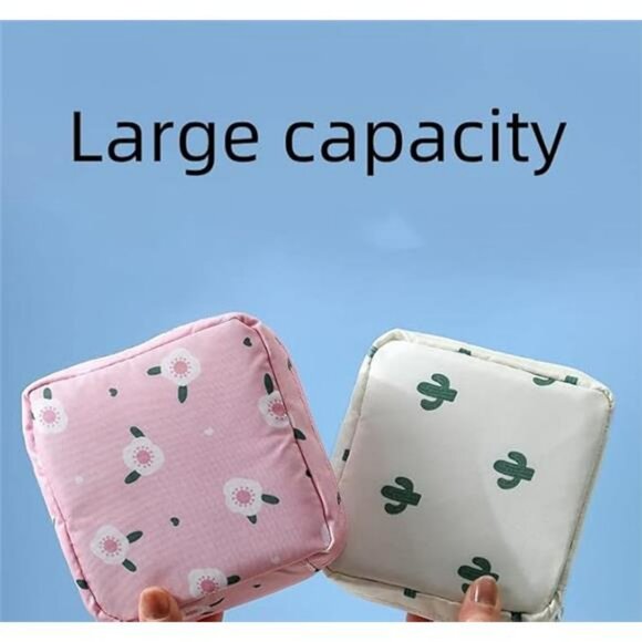 2pcs mini makeup bag small cosmetic pouch travel toiletry organizer coin purse - Picture 7 of 8